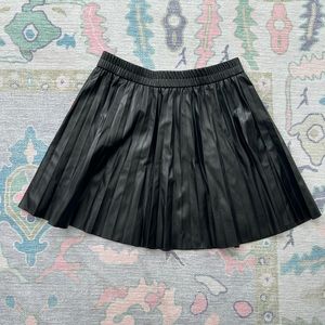 Black faux leather skirt women’s size large
